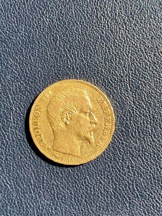 Moneda de Oro 20FrNapoleón III