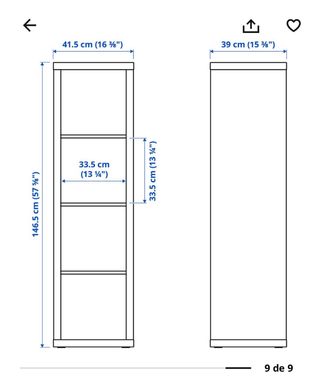 Banco Almacenamiento Kallax con Cojín Negro
