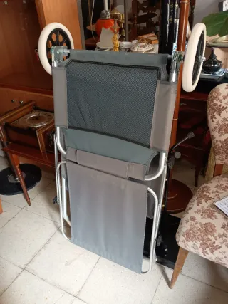 Hamaca Plegable con Ruedas y Techo