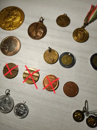 Medaglie e gettoni di vario tipo vintage