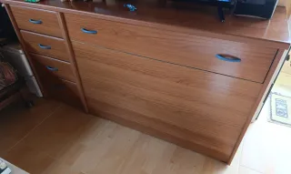 Cama nido (dos camas y colchón) y demás mobiliario