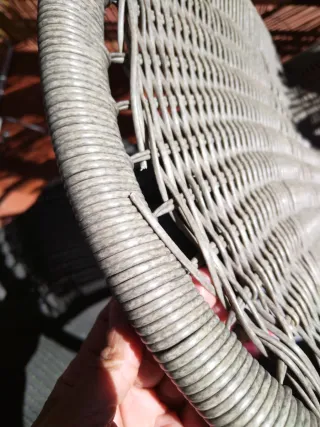 Set 2 Sillas Exterior Fibra Artificial