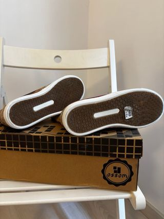 Botas OFFOM florales marrones multicolor