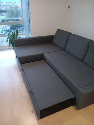 Sofá cama chaiselongue IKEA FRIHETEN 3 plazas