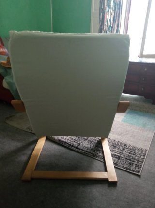 Butaca Ikea Knisa Madera Blanca