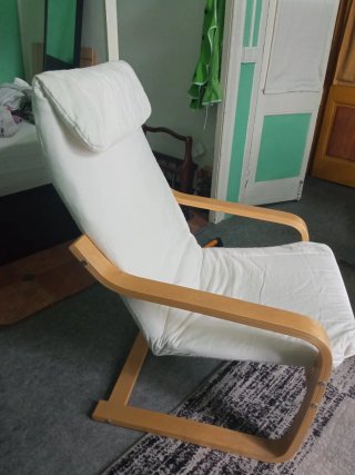 Butaca Ikea Knisa Madera Blanca