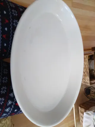 Fuente ovalada porcelana Suiza Langenthal