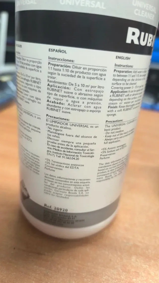 Limpiador Universal RUBI-NET 1L