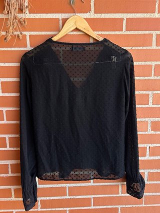 Blusa Zara Negra Talla XS