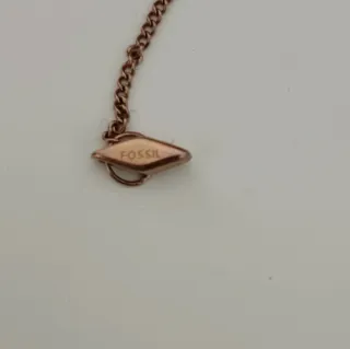 Collana Fossil cuore con scatola