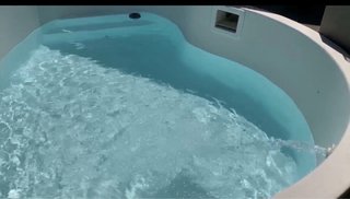 Piscina exterior de Fibra Blanca