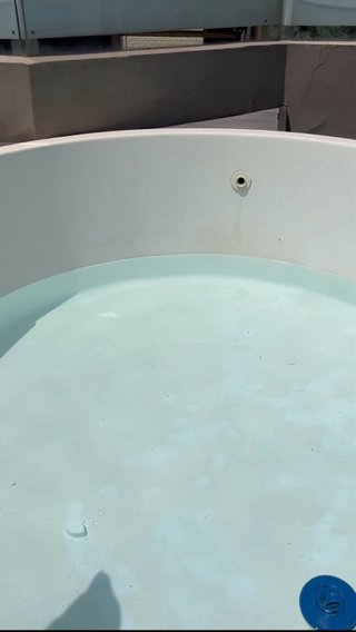 Piscina exterior de Fibra Blanca
