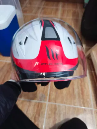 Casco MT Helmets 2.1 DUCT Blanco/Rojo