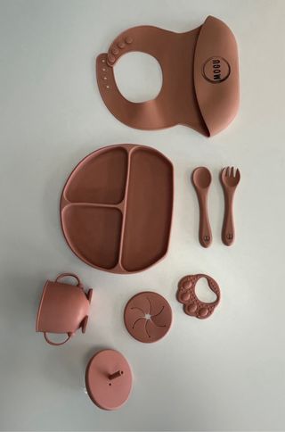 Vajilla Bebé Silicona 9 Piezas - Producto NUEVO-
