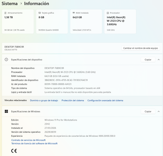 Fujitsu Celsius M770 Estación de Trabajo PC