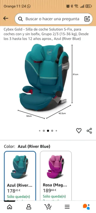 Silla coche adaptable Cybex