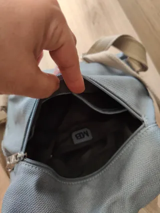 Bolso Mochila MB azul piel sintetica