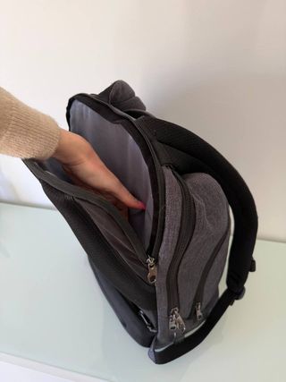 Mochila portátil grande gris - Muy buen estado