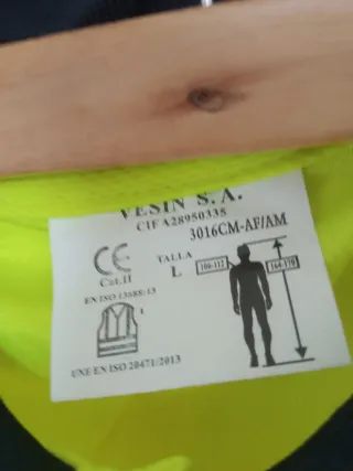 Camiseta de trabajo alta visibilidad L.