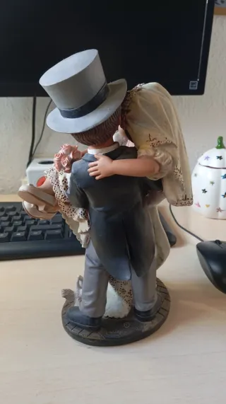 Figura  de Nadal de boda pareja de novios