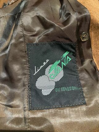 Chaqueta Cuero Vintage Negra