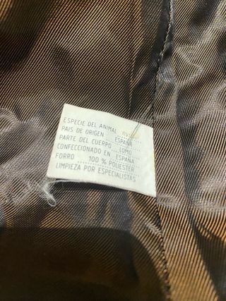 Chaqueta Cuero Vintage Negra