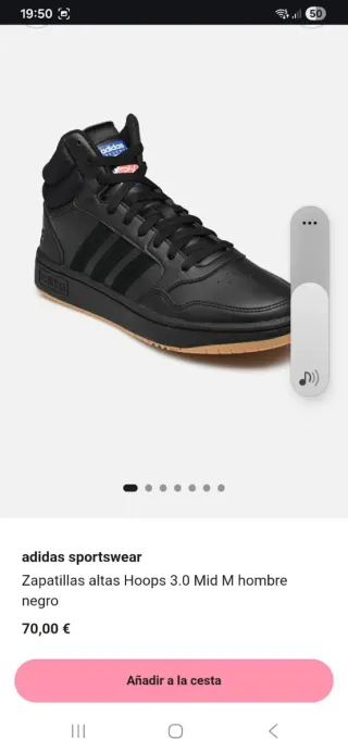 Zapatillas Adidas Hoops 3.0 Mid Talla 41.5