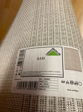 Alfombra Bari Beige y Gris