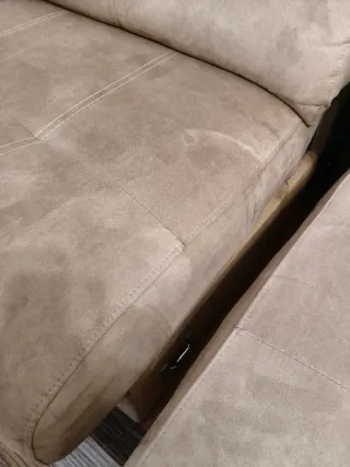 Sofá de 3 plazas beige/marrón