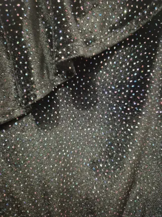 Mono fiesta con purpurina negro