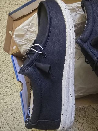 Hey Dude Wally Zapatos Hombre Azul Marino 44