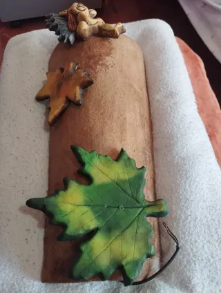 Lámpara Decorativa Terracota Hojas