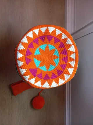 Bolso Wayuu Multicolor brilli brilli asa larga