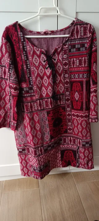 Vestido estampado étnico