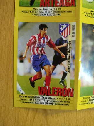 Cromo Liga 1999-2000 - Valerón, Engonga, Djorovic