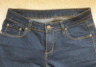 Pantalón vaquero mujer con lentejuelas