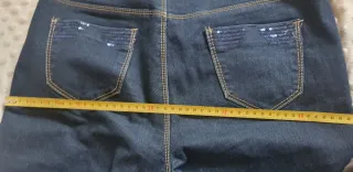 Pantalón vaquero mujer con lentejuelas