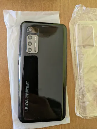 Teléfono Leioa 108Mp Negro 2 fundas+protector