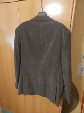 Chaqueta de pana marrón