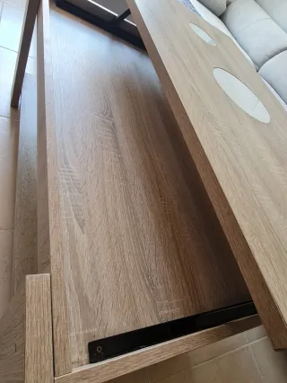 Mesa de centro elevable con almacenaje
