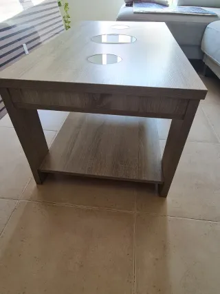 Mesa de centro elevable con almacenaje