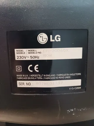 Televisor LG negro (con culo)