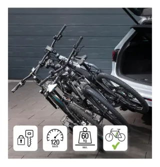 Portabicicletas Fischer con luces