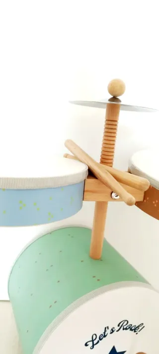 Batería infantil de madera Let's Rock!