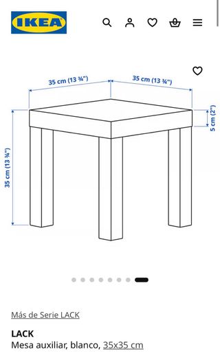 Mesas auxiliares blancas