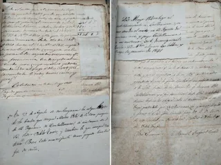 Barcelona 1840. Interesante Legajo de Manuscritos