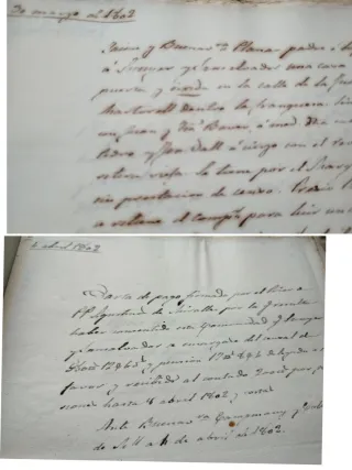 Barcelona 1840. Interesante Legajo de Manuscritos