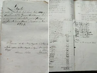 Barcelona 1840. Interesante Legajo de Manuscritos