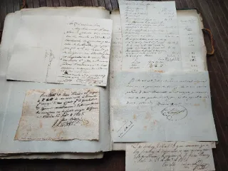 Barcelona 1840. Interesante Legajo de Manuscritos