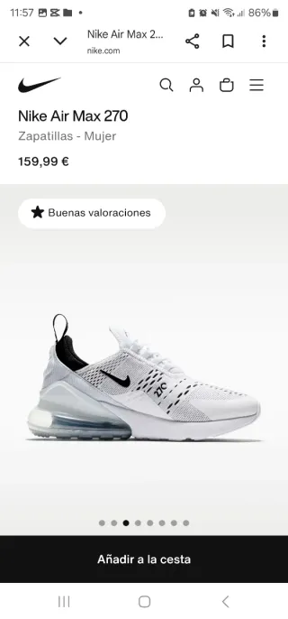 Zapatillas Nike Air Max 270 Mujer Talla 41
